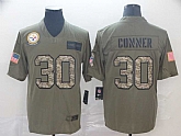 Nike Steelers 30 James Conner 2019 Olive Camo Salute To Service Limited Jersey,baseball caps,new era cap wholesale,wholesale hats